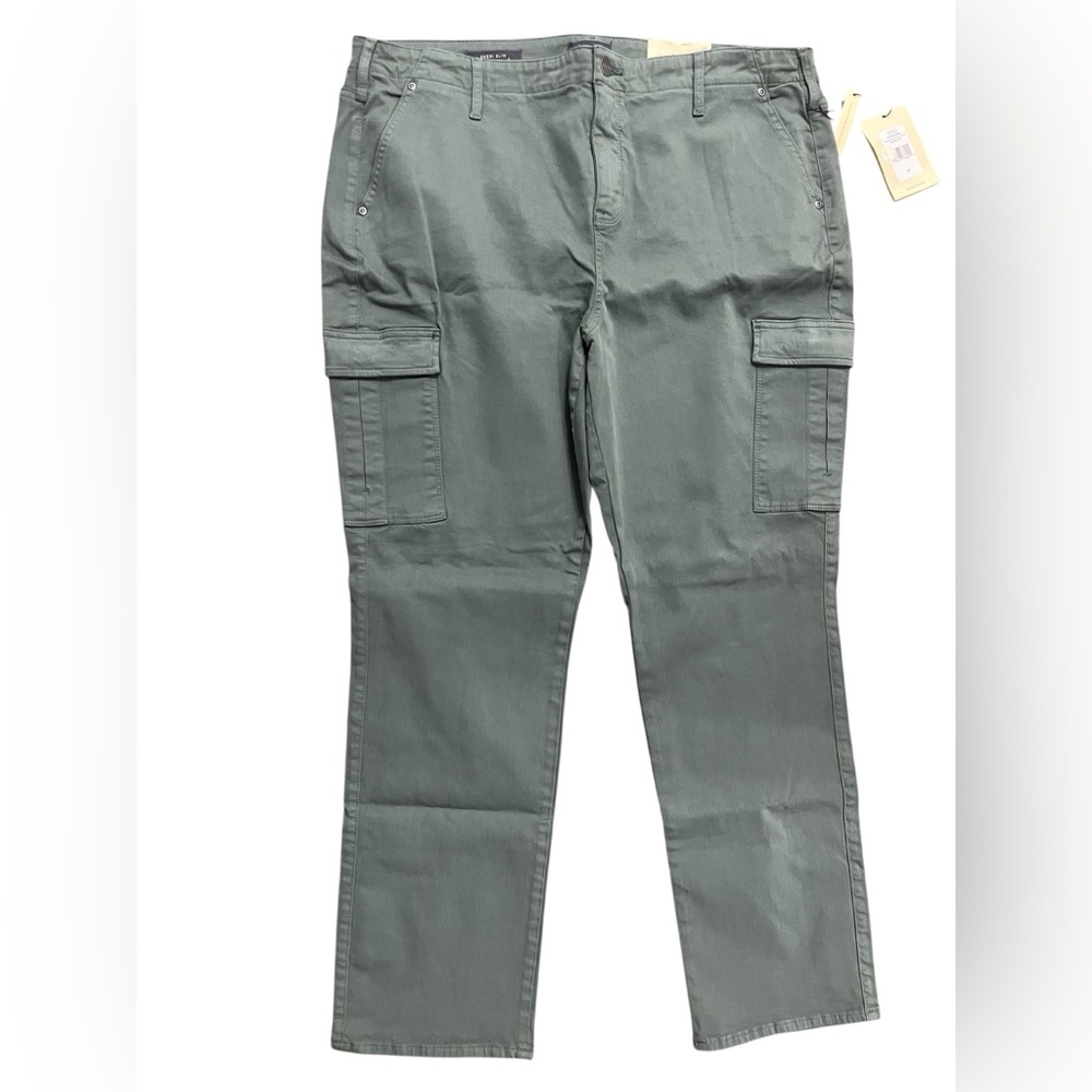 NYDJ Sheri Slim Cargos/Pants Jean style, Sage Leaf, Size 18